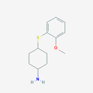 4-[(2-Methoxyphenyl)sulfanyl]cyclohexan-1-amine