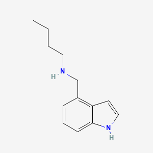 Butyl(1H-indol-4-ylmethyl)amine