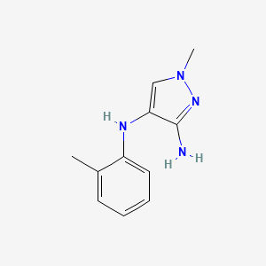 1-Methyl-N4-(2-methylphenyl)-1H-pyrazole-3,4-diamine