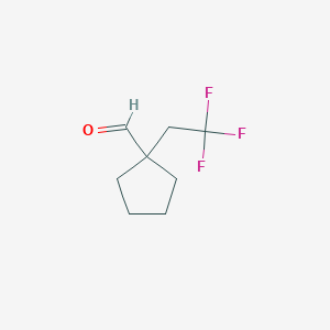 1-(2,2,2-Trifluoroethyl)cyclopentane-1-carbaldehyde