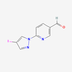 6-(4-Iodo-1H-pyrazol-1-YL)pyridine-3-carbaldehyde