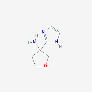 3-(1H-Imidazol-2-yl)oxolan-3-amine