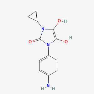 1-(4-aminophenyl)-3-cyclopropyl-4,5-dihydroxy-1,3-dihydro-2H-imidazol-2-one