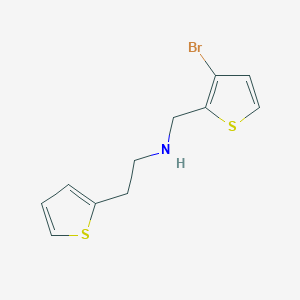 [(3-Bromothiophen-2-yl)methyl][2-(thiophen-2-yl)ethyl]amine