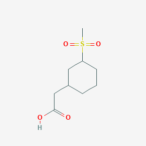 2-(3-Methanesulfonylcyclohexyl)acetic acid