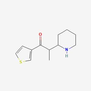 2-(Piperidin-2-yl)-1-(thiophen-3-yl)propan-1-one