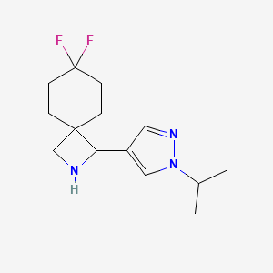 7,7-Difluoro-1-[1-(propan-2-yl)-1H-pyrazol-4-yl]-2-azaspiro[3.5]nonane