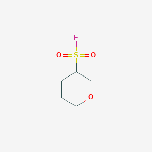 molecular formula C5H9FO3S B13263875 Oxane-3-sulfonyl fluoride 