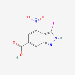 3-Iodo-4-nitro-1H-indazole-6-carboxylic acid