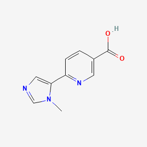 6-(1-Methyl-1H-imidazol-5-YL)pyridine-3-carboxylic acid