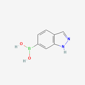 molecular formula C7H7BN2O2 B1326396 1H-吲唑-6-硼酸 CAS No. 885068-10-0