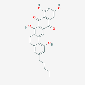 molecular formula C27H22O6 B132643 Bequinostatin D CAS No. 152175-75-2