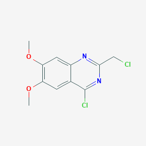 molecular formula C11H10Cl2N2O2 B1326435 4-Chloro-2-(chloromethyl)-6,7-dimethoxyquinazoline CAS No. 1044768-40-2