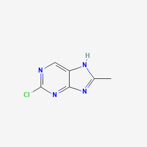 molecular formula C6H5ClN4 B1326438 2-Chloro-8-methyl-9H-purine CAS No. 1023813-16-2