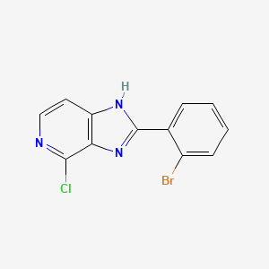 molecular formula C12H7BrClN3 B1326441 2-(2-bromophenyl)-4-chloro-1H-imidazo[4,5-c]pyridine CAS No. 1044765-07-2