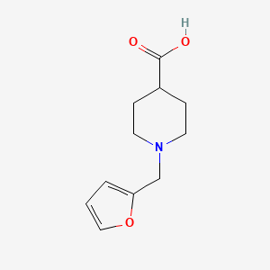 molecular formula C11H15NO3 B1326444 1-(2-Furylmethyl)piperidine-4-carboxylic acid CAS No. 874832-33-4