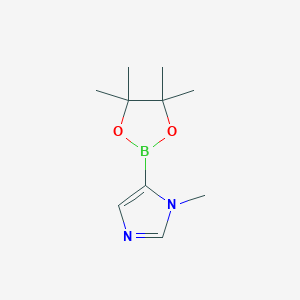 molecular formula C10H17BN2O2 B1326458 1-Methyl-5-(4,4,5,5-tetramethyl-1,3,2-dioxaborolan-2-YL)-1H-imidazole CAS No. 942070-72-6