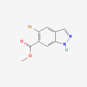 molecular formula C9H7BrN2O2 B1326462 Methyl 5-bromo-1H-indazole-6-carboxylate CAS No. 1000342-30-2