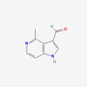 molecular formula C9H8N2O B1326463 4-甲基-1H-吡咯并[3,2-c]吡啶-3-甲醛 CAS No. 1000342-69-7