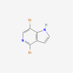 molecular formula C7H4Br2N2 B1326464 4,7-Dibromo-1H-pyrrolo[3,2-c]pyridine CAS No. 871819-35-1