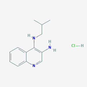 molecular formula C13H18ClN3 B1326473 N4-Isobutylquinoline-3,4-diamine hydrochloride CAS No. 935521-01-0