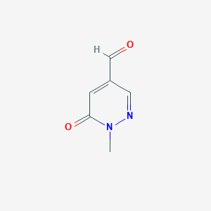 molecular formula C6H6N2O2 B1326494 1-Methyl-6-oxo-1,6-dihydropyridazine-4-carbaldehyde CAS No. 1001620-75-2