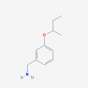 molecular formula C11H17NO B1326503 [3-(Sec-butoxy)phenyl]methanamine CAS No. 37806-41-0