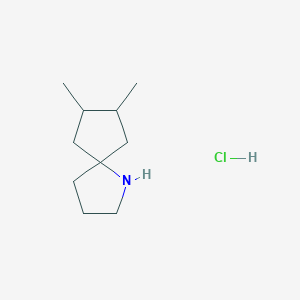 molecular formula C10H20ClN B1326504 7,8-Dimethyl-1-azaspiro[4.4]nonane hydrochloride CAS No. 959579-91-0
