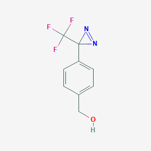 molecular formula C9H7F3N2O B132651 4-[3-(三氟甲基)-3H-二氮杂环丙-3-基]苯甲醇 CAS No. 87736-88-7