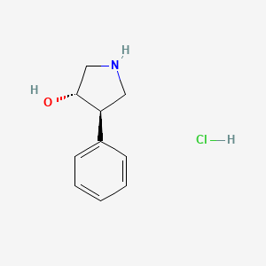 molecular formula C10H14ClNO B1326510 (3S,4R)-4-phenylpyrrolidin-3-ol hydrochloride CAS No. 1008112-09-1