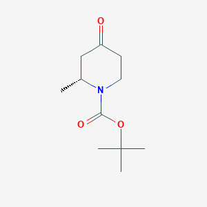 molecular formula C11H19NO3 B1326520 (R)-叔丁基2-甲基-4-氧代哌啶-1-羧酸酯 CAS No. 790667-43-5