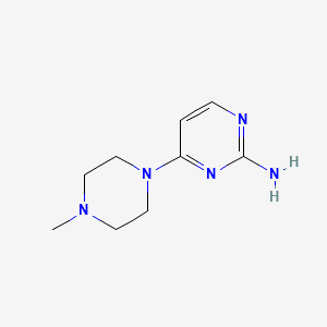 molecular formula C9H15N5 B1326527 4-(4-Methylpiperazin-1-YL)pyrimidin-2-amine CAS No. 856973-81-4