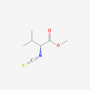 molecular formula C7H11NO2S B13265292 methyl (2R)-2-isothiocyanato-3-methylbutanoate 