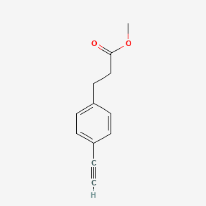 molecular formula C12H12O2 B1326535 3-(4-乙炔基苯基)丙酸甲酯 CAS No. 1068471-18-0