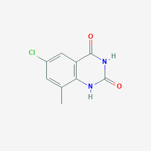 molecular formula C9H7ClN2O2 B1326539 6-Chloro-8-methyl-1,2,3,4-tetrahydroquinazoline-2,4-dione CAS No. 1080622-94-1