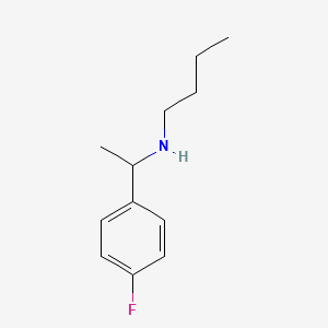 molecular formula C12H18FN B13265464 Butyl[1-(4-fluorophenyl)ethyl]amine CAS No. 574731-03-6