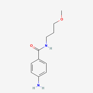 molecular formula C11H16N2O2 B1326547 4-Amino-N-(3-methoxypropyl)benzamide CAS No. 1017795-08-2