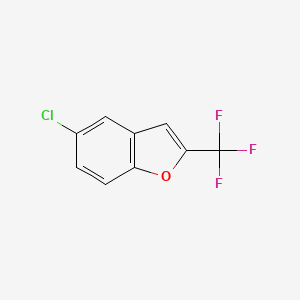molecular formula C9H4ClF3O B1326550 5-Chloro-2-(trifluoromethyl)benzofuran CAS No. 1067238-68-9
