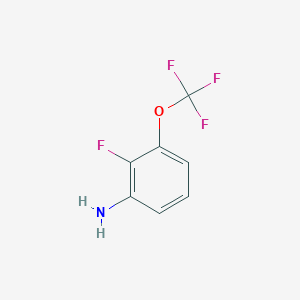 molecular formula C7H5F4NO B1326554 2-Fluoro-3-(trifluoromethoxy)aniline CAS No. 1159512-64-7