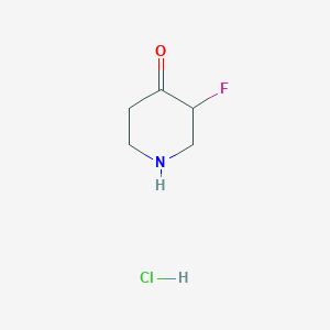molecular formula C5H9ClFNO B1326555 3-Fluoropiperidin-4-one hydrochloride CAS No. 1070896-59-1