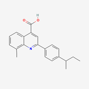 molecular formula C21H21NO2 B1326563 2-(4-Sec-butylphenyl)-8-methylquinoline-4-carboxylic acid CAS No. 932796-03-7