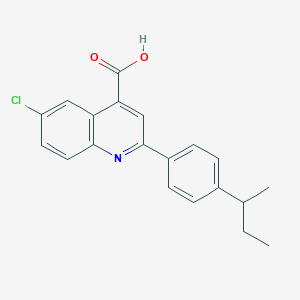 molecular formula C20H18ClNO2 B1326572 2-(4-Sec-butylphenyl)-6-chloroquinoline-4-carboxylic acid CAS No. 932928-94-4