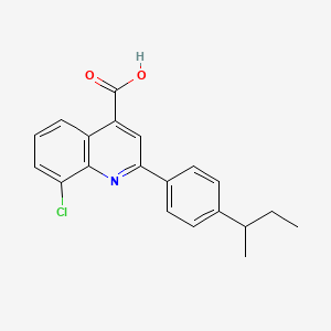 molecular formula C20H18ClNO2 B1326586 2-(4-Sec-butylphenyl)-8-chloroquinoline-4-carboxylic acid CAS No. 862710-23-4