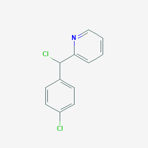 molecular formula C12H9Cl2N B132659 2-(氯(4-氯苯基)甲基)吡啶 CAS No. 142404-69-1