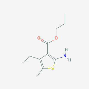 Propyl 2-amino-4-ethyl-5-methylthiophene-3-carboxylate
