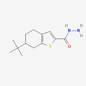 B1326607 6-Tert-butyl-4,5,6,7-tetrahydro-1-benzothiophene-2-carbohydrazide CAS No. 956576-54-8