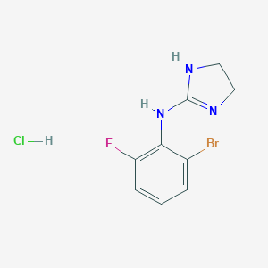 molecular formula C9H10BrClFN3 B132661 盐酸罗米地丁 CAS No. 65896-14-2