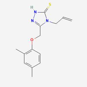 B1326638 4-allyl-5-[(2,4-dimethylphenoxy)methyl]-4H-1,2,4-triazole-3-thiol CAS No. 861433-16-1