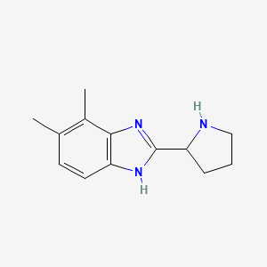 4,5-dimethyl-2-pyrrolidin-2-yl-1H-benzimidazole