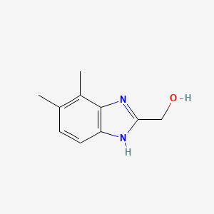 molecular formula C10H12N2O B1326644 (4,5-二甲基-1H-苯并咪唑-2-基)甲醇 CAS No. 915921-59-4